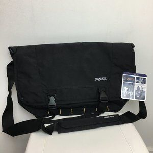 NEW Jansport Black Messenger Bag Laptop Notebook Sleeve